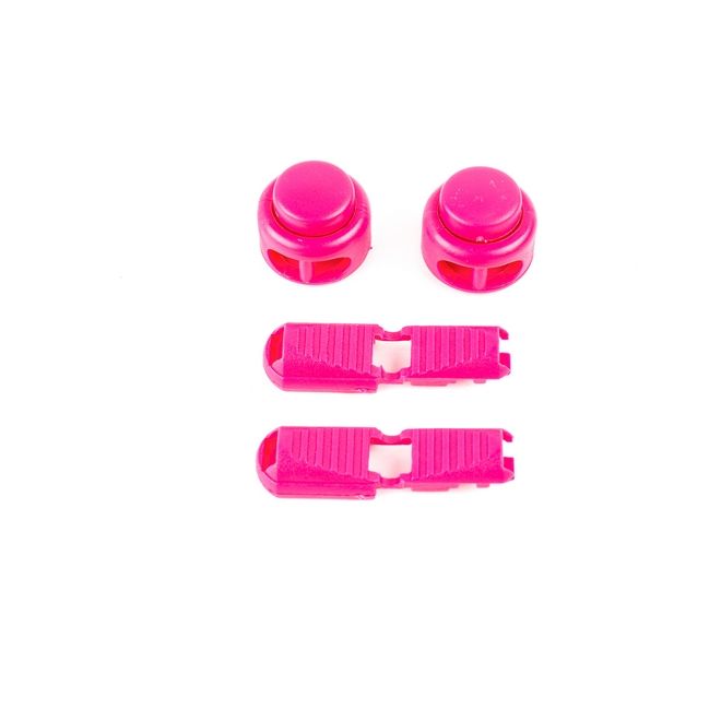1 Paar Elastische stark reflektierende Schnürsenkel mit Schnellverschluss (Ø 3 mm, Länge 100 cm) - ReflectPro Series - pink - Schuhbaendel.ch