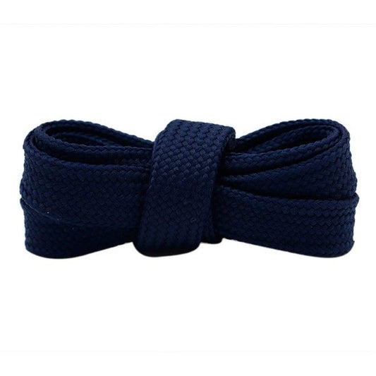 1 Paar extra breite Schnürsenkel (140 cm lang, 18 mm breit) für Adidas Campus, Vans Knu - OG Fat Laces Collection - dunkelblau - Schuhbaendel.ch