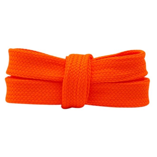 1 Paar extra breite Schnürsenkel (140 cm lang, 18 mm breit) für Adidas Campus, Vans Knu - OG Fat Laces Collection - neonrot - Schuhbaendel.ch