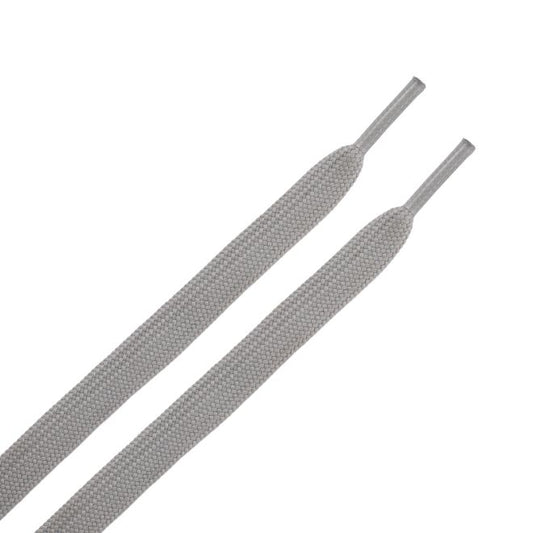 1 Paar flache Schnürsenkel (100 cm lang, 8 mm breit) - ColorStep Series - blaugrau - Schuhbaendel.ch
