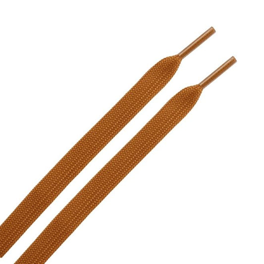 1 Paar flache Schnürsenkel (100 cm lang, 8 mm breit) - ColorStep Series - tan - Schuhbaendel.ch
