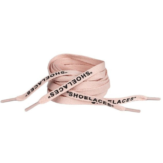 1 Paar flache Schnürsenkel (100 cm lang, 8 mm breit) - Streetwear Style Collection - kirschblütenrosa - Schuhbaendel.ch