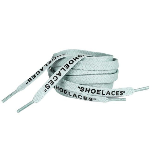 1 Paar flache Schnürsenkel (100 cm lang, 8 mm breit) - Streetwear Style Collection - pastellgrün - Schuhbaendel.ch