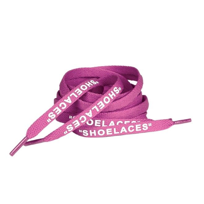 1 Paar flache Schnürsenkel (100 cm lang, 8 mm breit) - Streetwear Style Collection - rosenrot - Schuhbaendel.ch