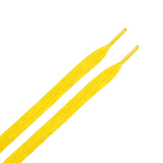 1 Paar flache Schnürsenkel (120 cm lang, 8 mm breit) - ColorStep Series - gold - Schuhbaendel.ch