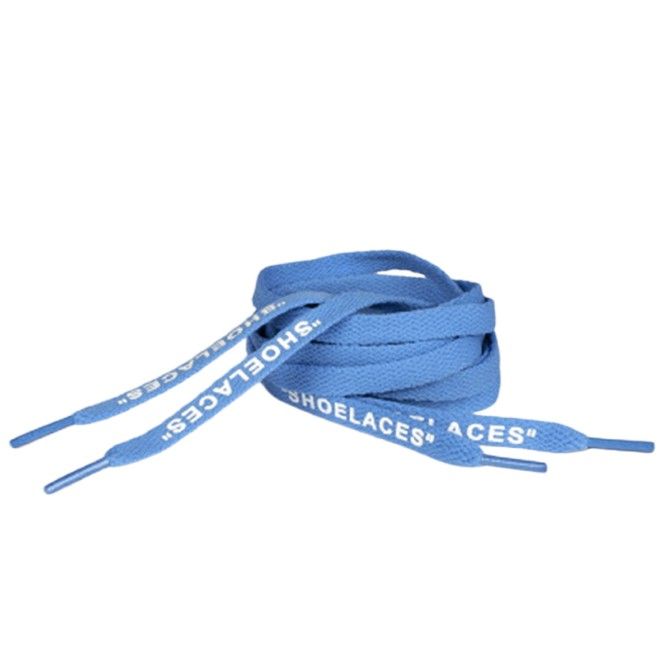 1 Paar flache Schnürsenkel (120 cm lang, 8 mm breit) - Streetwear Style Collection - himmelblau - Schuhbaendel.ch