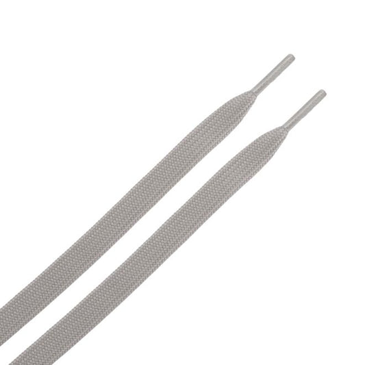 1 Paar flache Schnürsenkel (140 cm lang, 8 mm breit) - ColorStep Series - hellgrau - Schuhbaendel.ch