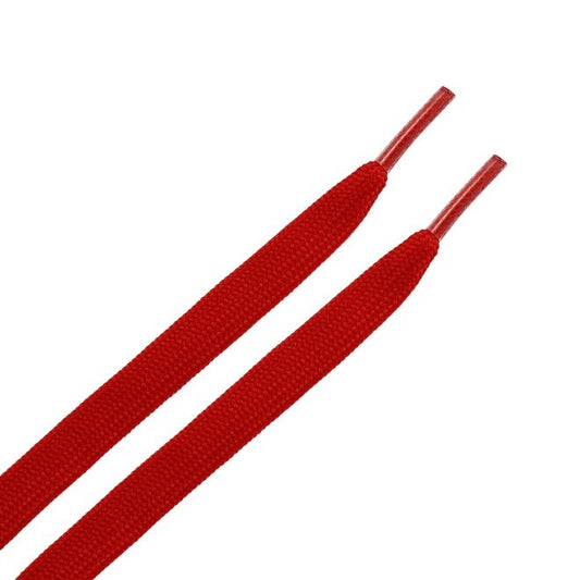 1 Paar flache Schnürsenkel (140 cm lang, 8 mm breit) - ColorStep Series - rosenrot - Schuhbaendel.ch