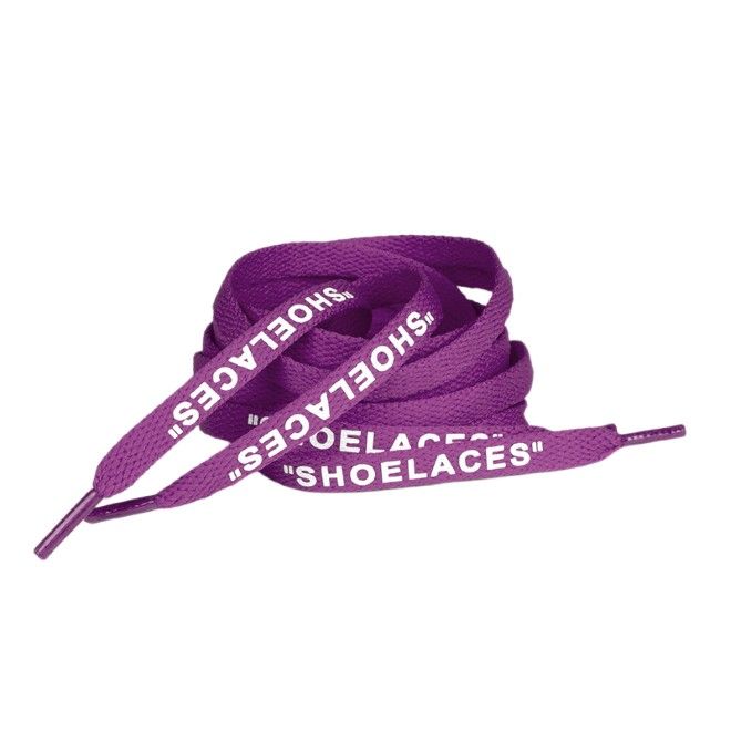 1 Paar flache Schnürsenkel (140 cm lang, 8 mm breit) - Streetwear Style Collection - purpurrot - Schuhbaendel.ch