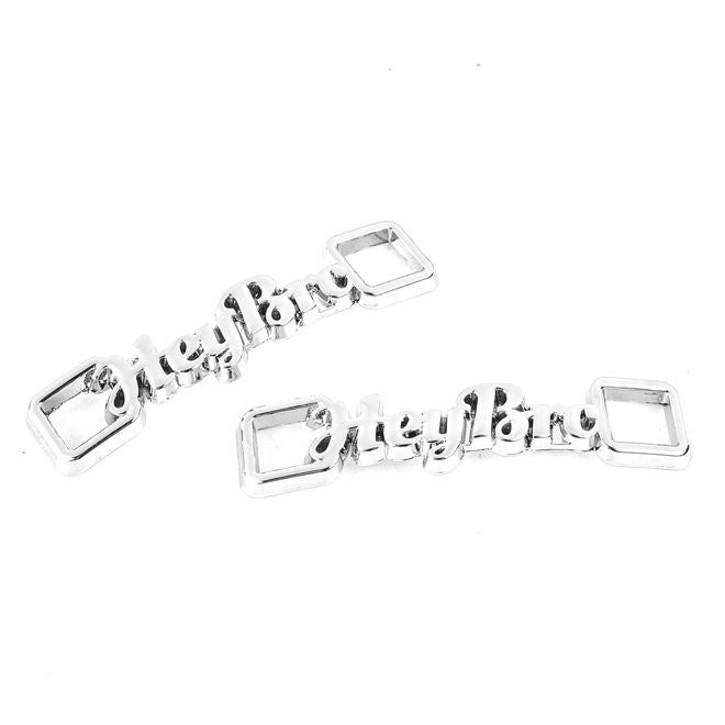 1 paire de clips pour lacets « Hey Bro » - pendentif décoratif en métal pour baskets - argenté
