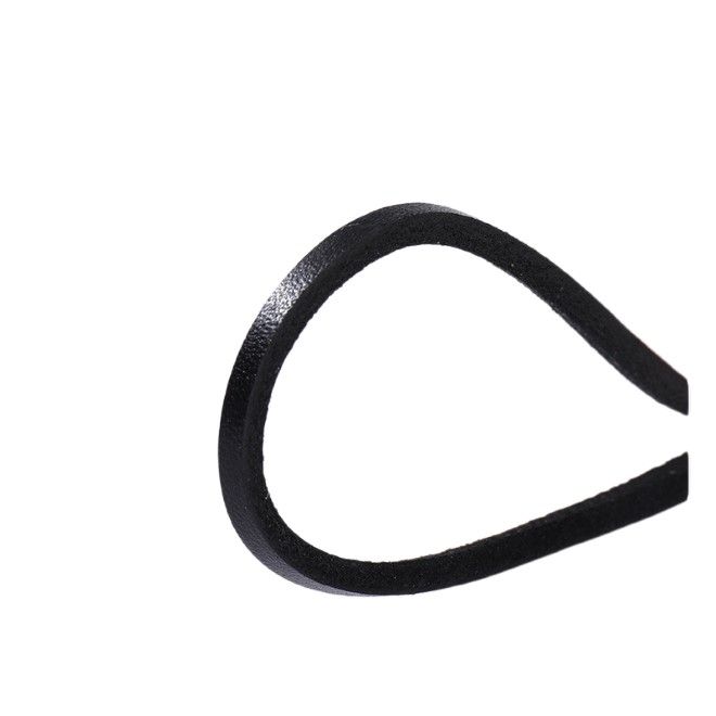 1 Paar Echtleder Schnürsenkel (Ø 3 mm, Länge 140 cm), quadratisch für Lederschuhe mit 8-10 Ösenpaaren - schwarz - Schuhbaendel.ch