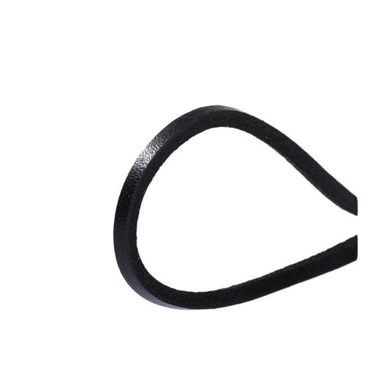 1 Paar Echtleder Schnürsenkel (Ø 3 mm, Länge 140 cm), quadratisch für Lederschuhe mit 8-10 Ösenpaaren - schwarz - Schuhbaendel.ch