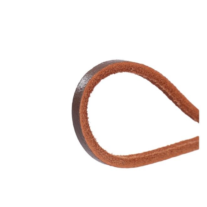 1 Paar Echtleder Schnürsenkel (Ø 3 mm, Länge 80 cm), quadratisch für Lederschuhe mit 3-5 Ösenpaaren - dunkelbraun - Schuhbaendel.ch