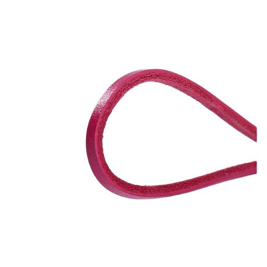 1 Paar Echtleder Schnürsenkel (Ø 3 mm, Länge 80 cm), quadratisch für Lederschuhe mit 3-5 Ösenpaaren - purpurrot - Schuhbaendel.ch