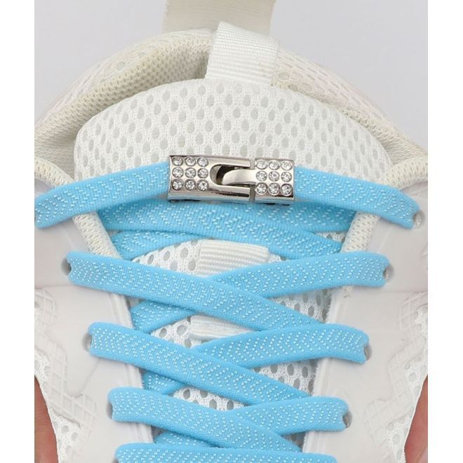 1 Paar Elastische Schnürsenkel ohne binden - mit Schnell-Verschluss - Elastic Bling Series - rot - Schuhbaendel.ch