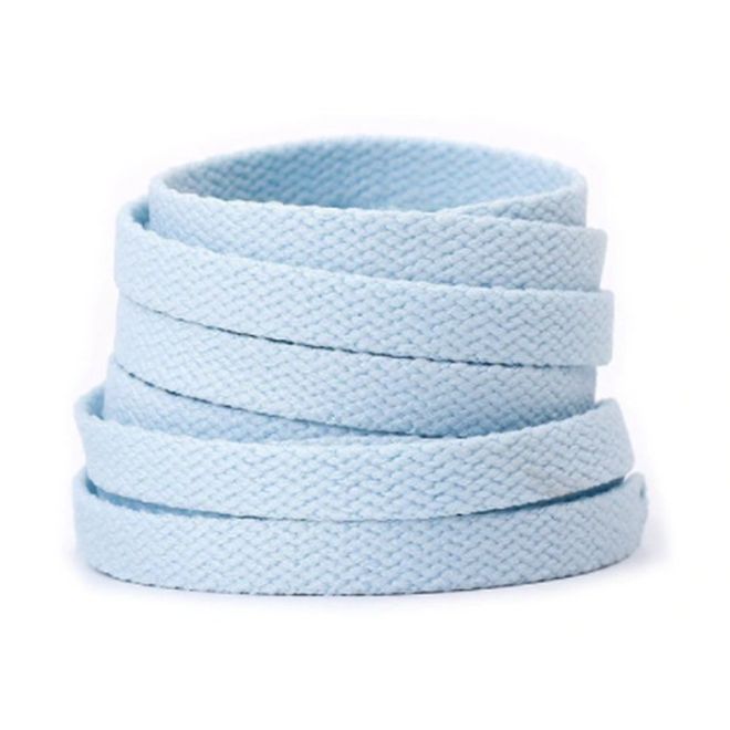 1 Paar Flache Schnürsenkel 120 cm - für festen und sicheren Sitz im Schuh - Pastell Series - hellblau - Schuhbaendel.ch