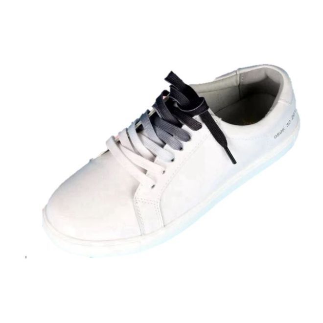 1 Paar Flache Schnürsenkel mt Farbverlauf 120 cm - für festen und sicheren Sitz im Schuh - Casual Shoes Series - schwarz - Schuhbaendel.ch