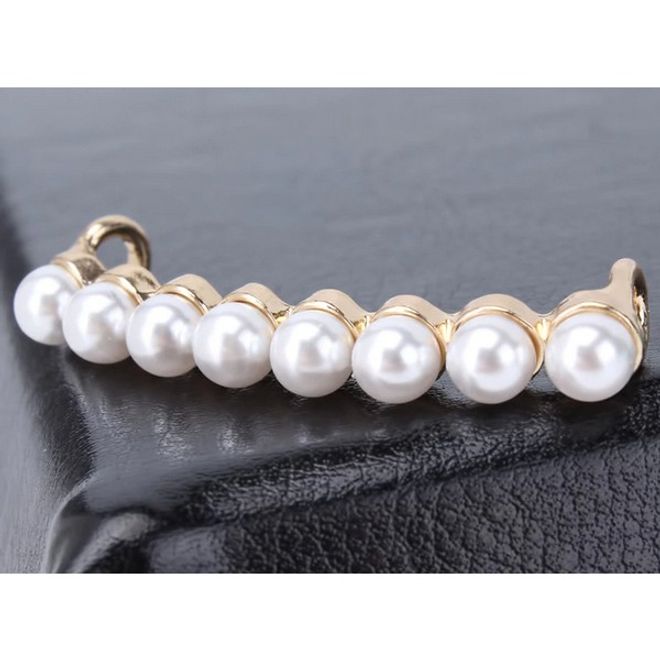 Schnürsenkel Clip - modisches Accessoire für den Schuh - Shine Series - 8x Deko-Perlen - gold - Schuhbaendel.ch