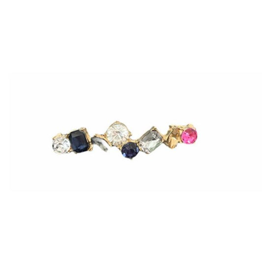 Schnürsenkel Clip - modisches Accessoire für den Schuh - Shine Series - farbige Strasssteine - gold - Schuhbaendel.ch